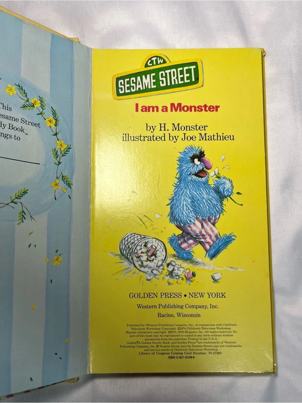 Lot of 5 Vintage 1980s Sesame‎ Street Golden Books Hardcover & Paperback